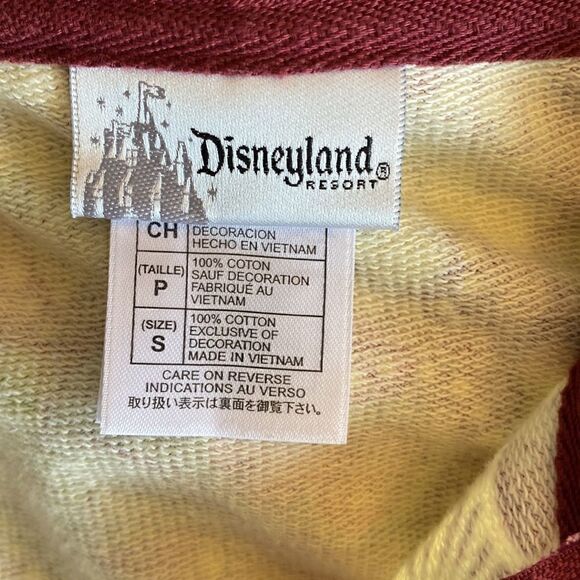 Disneyland Resort Peace Mickey Mouse Zip Up Hoodie Peplum Jacket Size S - Picture 11 of 13